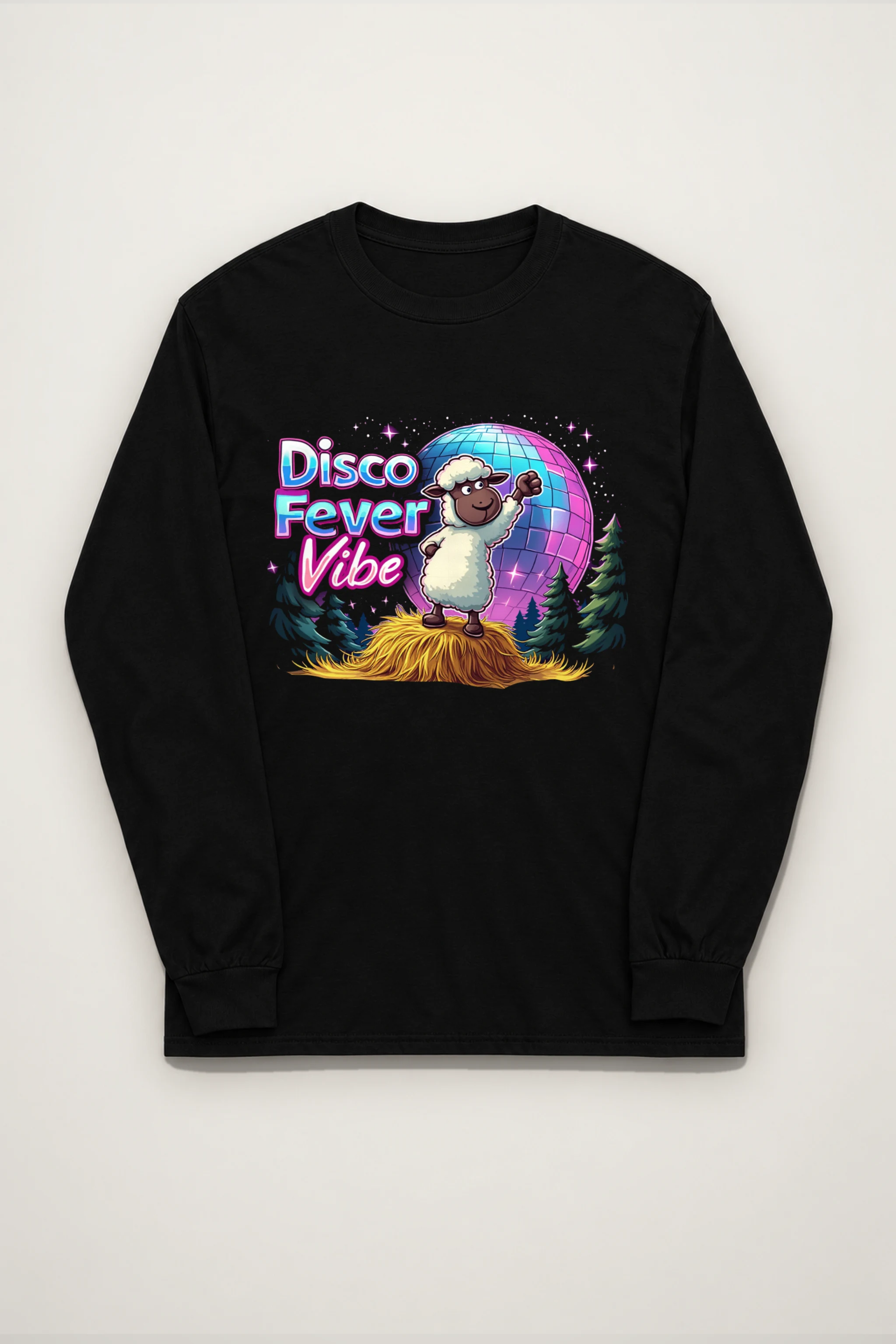 "Disco Fever Vibe" Unisex Longsleeve T-shirt