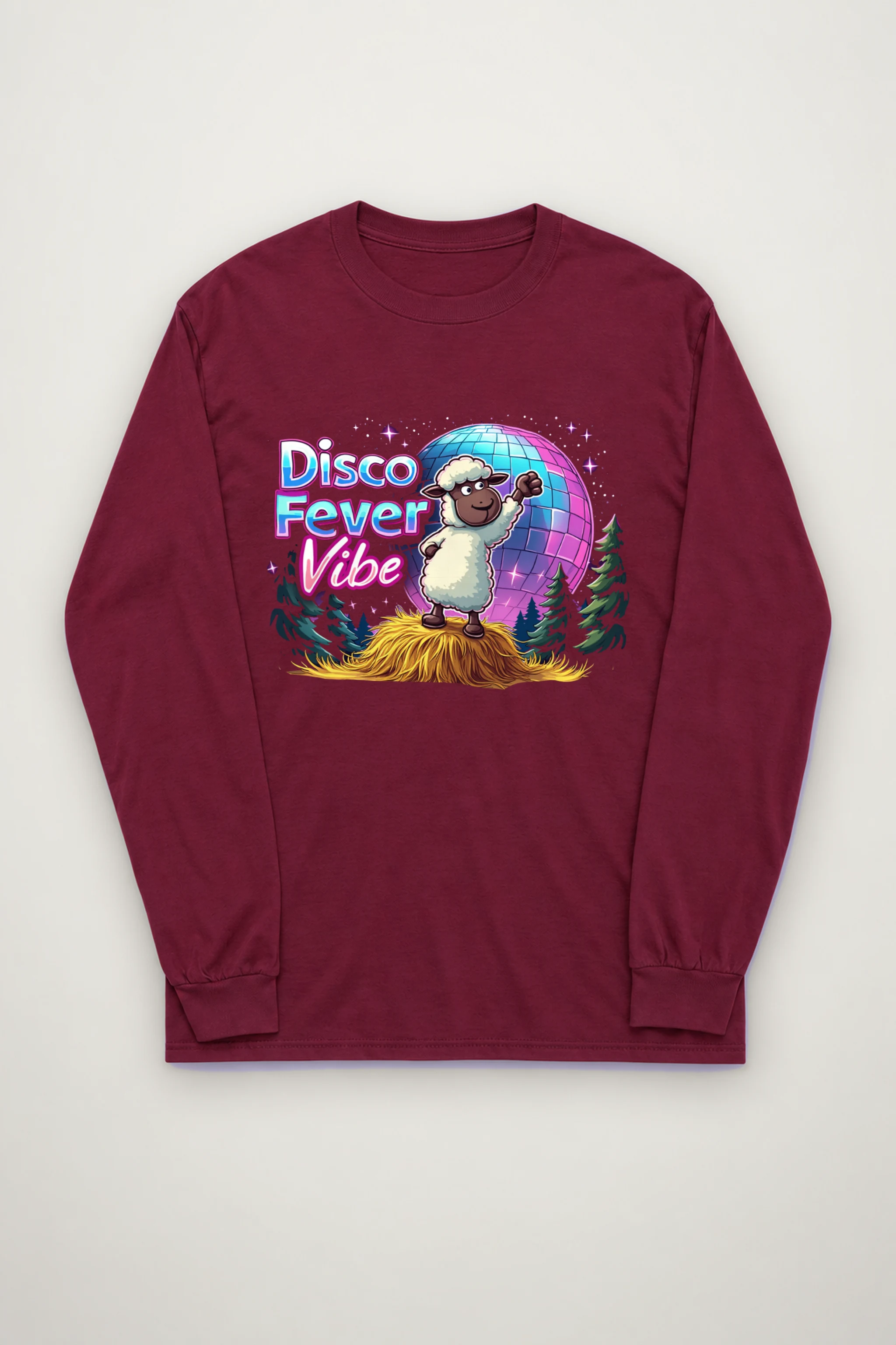 "Disco Fever Vibe" Unisex Longsleeve T-shirt