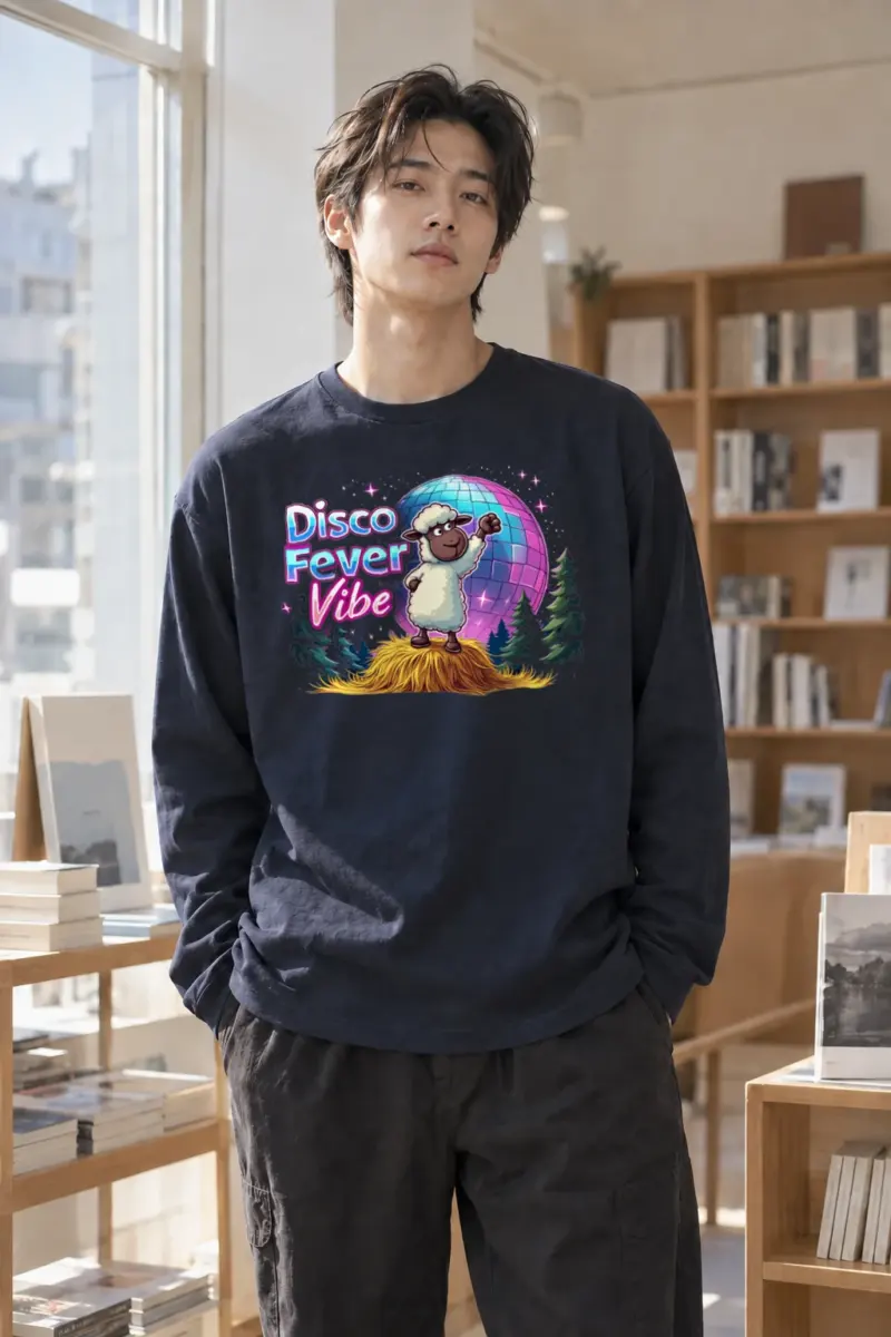 "Disco Fever Vibe" Unisex Longsleeve T-shirt | Gildan 2400