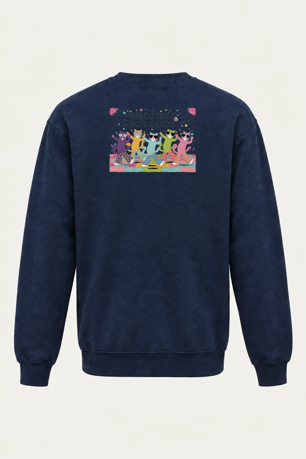 "Discoteca Dos Gatos" Heavy Blend Unisex Crewneck Sweatshirt | Gildan 18000