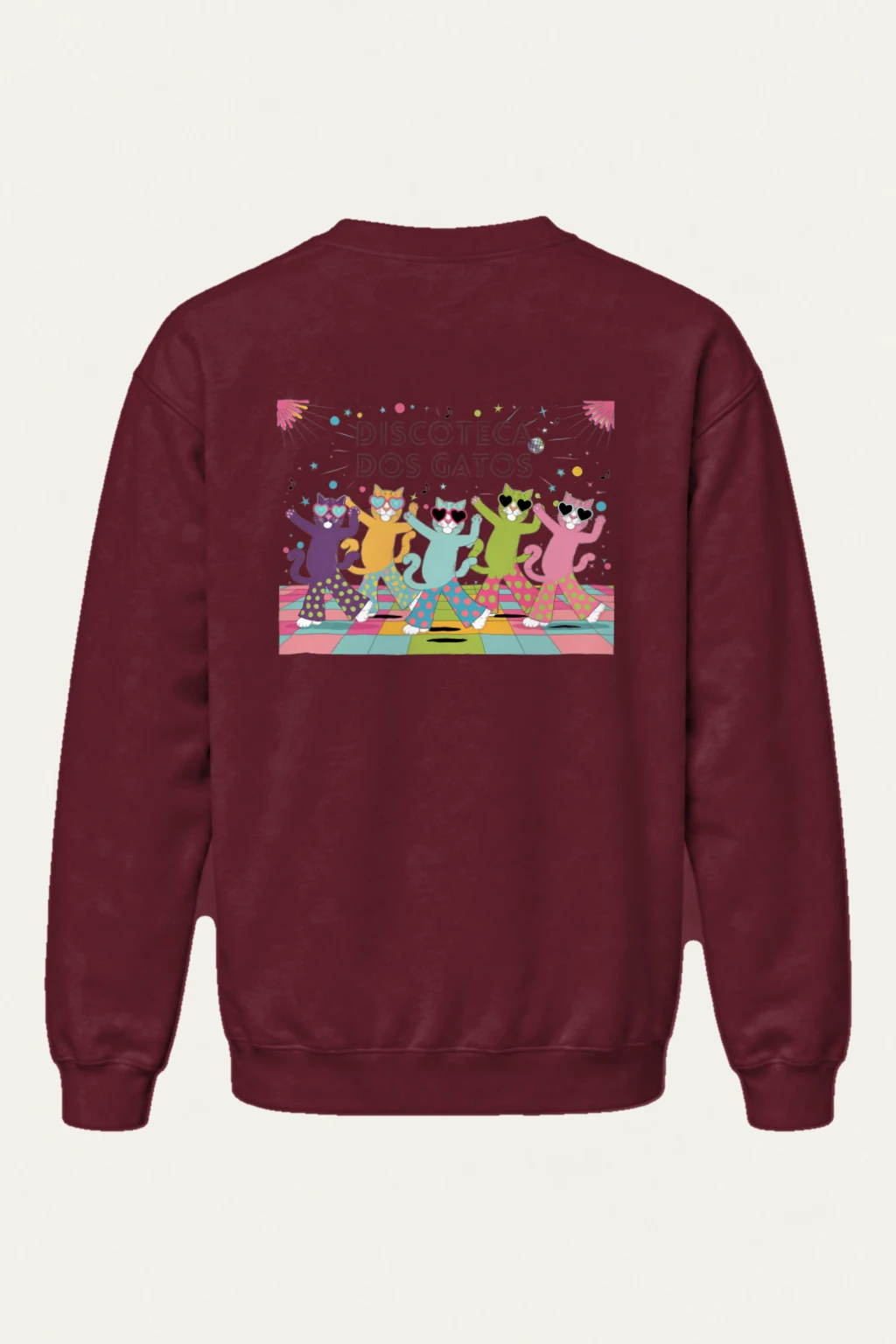 "Discoteca Dos Gatos" Heavy Blend Unisex Crewneck Sweatshirt | Gildan 18000