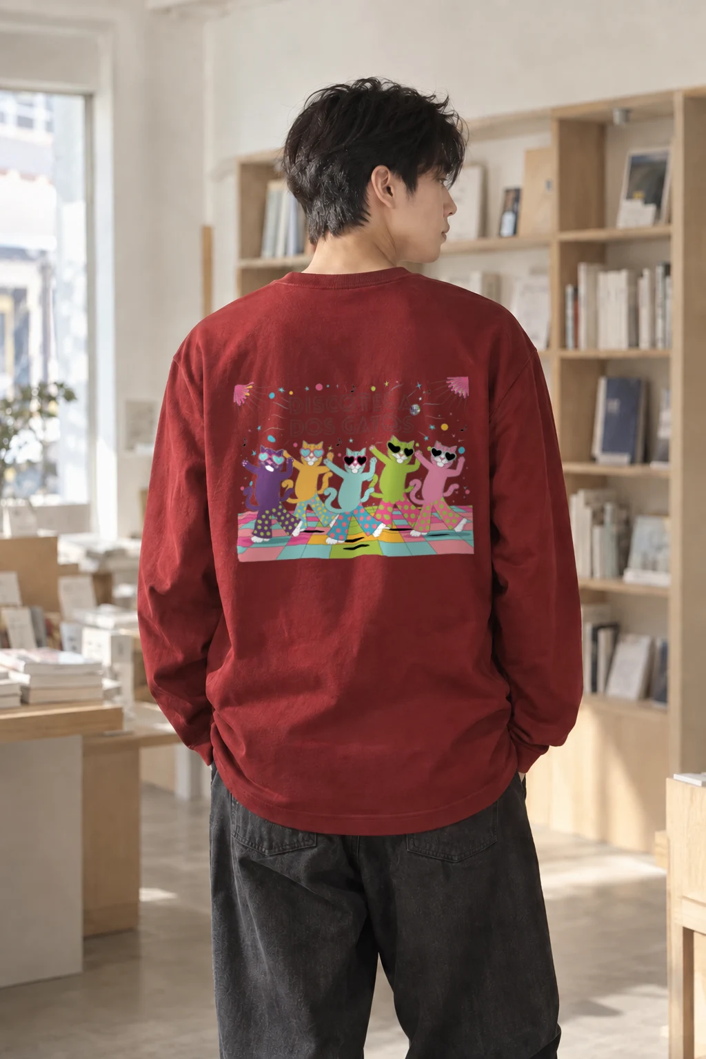 "Discoteca Dos Gatos" Unisex Longsleeve T-shirt | Gildan 2400
