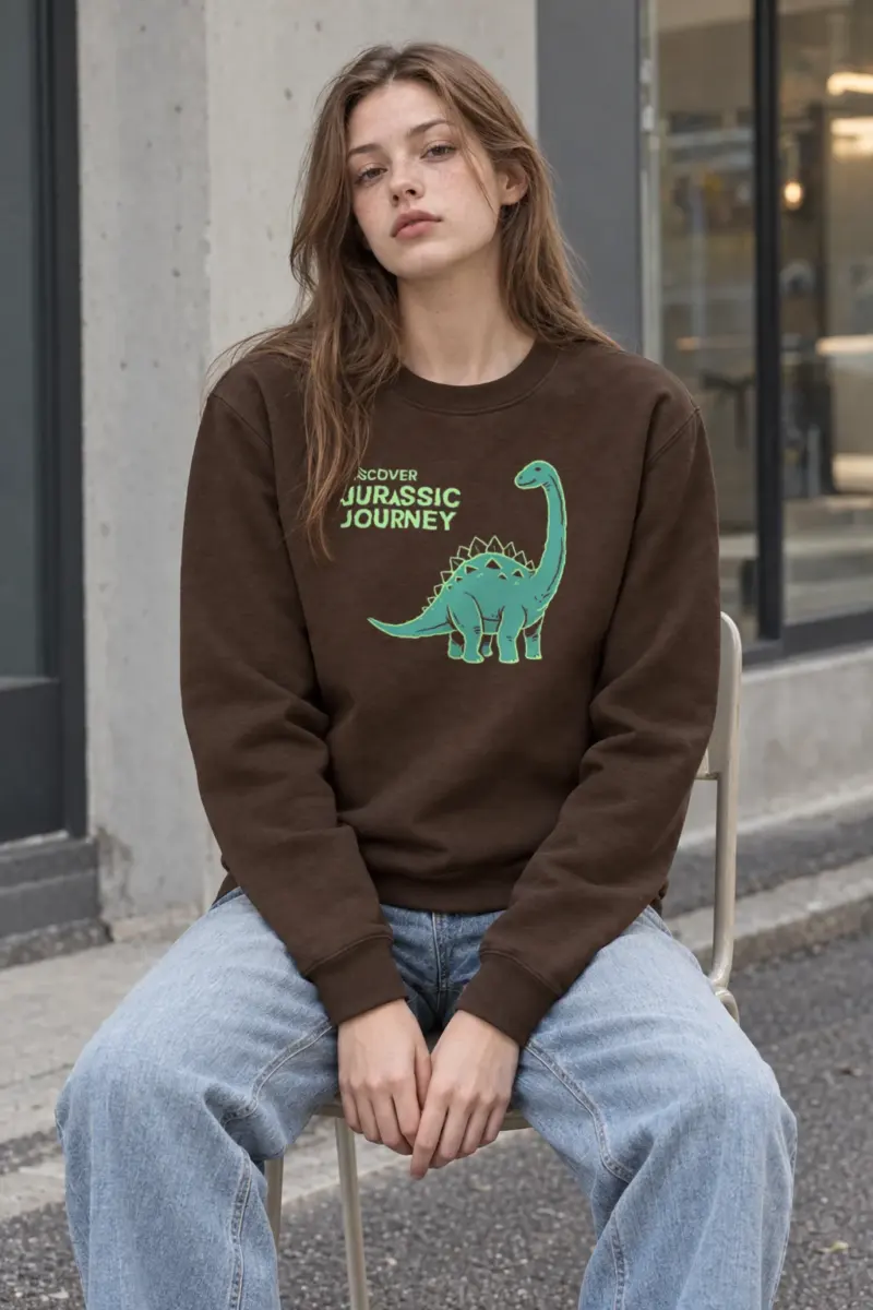 "Discover Jurassic Journey" Heavy Blend Unisex Crewneck Sweatshirt | Gildan 18000