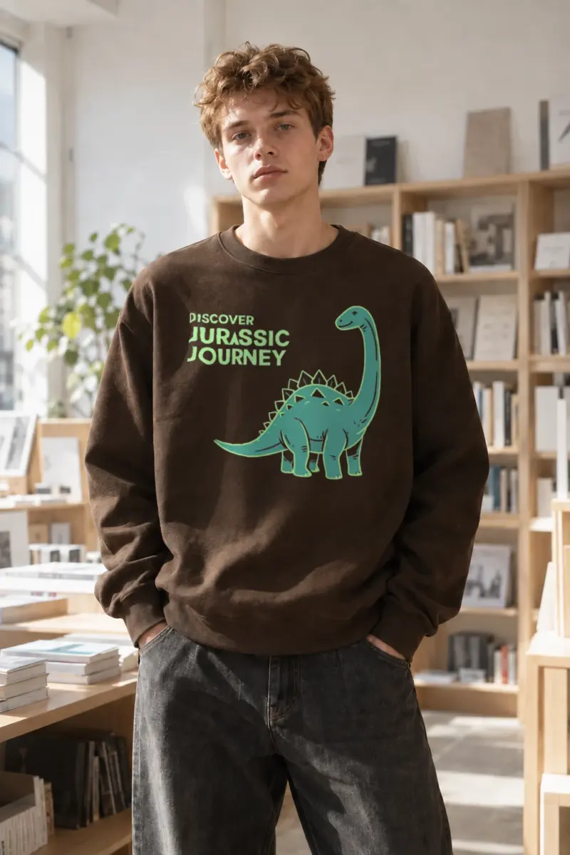 "Discover Jurassic Journey" Heavy Blend Unisex Crewneck Sweatshirt | Gildan 18000