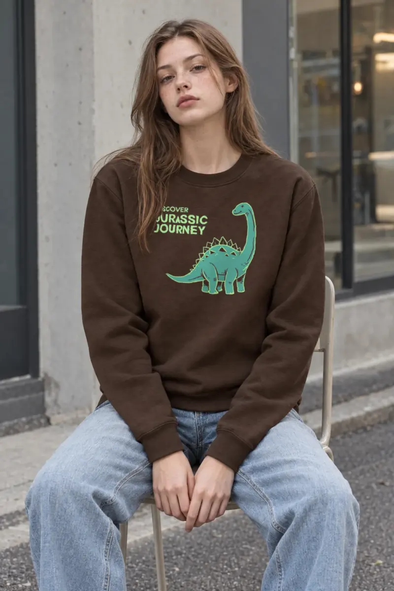 "Discover Jurassic Journey" Heavy Blend Unisex Crewneck Sweatshirt
