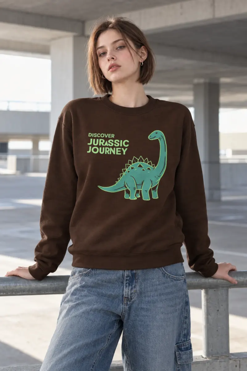 "Discover Jurassic Journey" Heavy Blend Unisex Crewneck Sweatshirt
