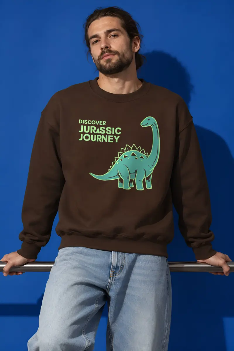 "Discover Jurassic Journey" Heavy Blend Unisex Crewneck Sweatshirt