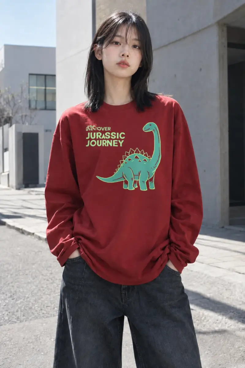 "Discover Jurassic Journey" Unisex Longsleeve T-shirt | Gildan 2400