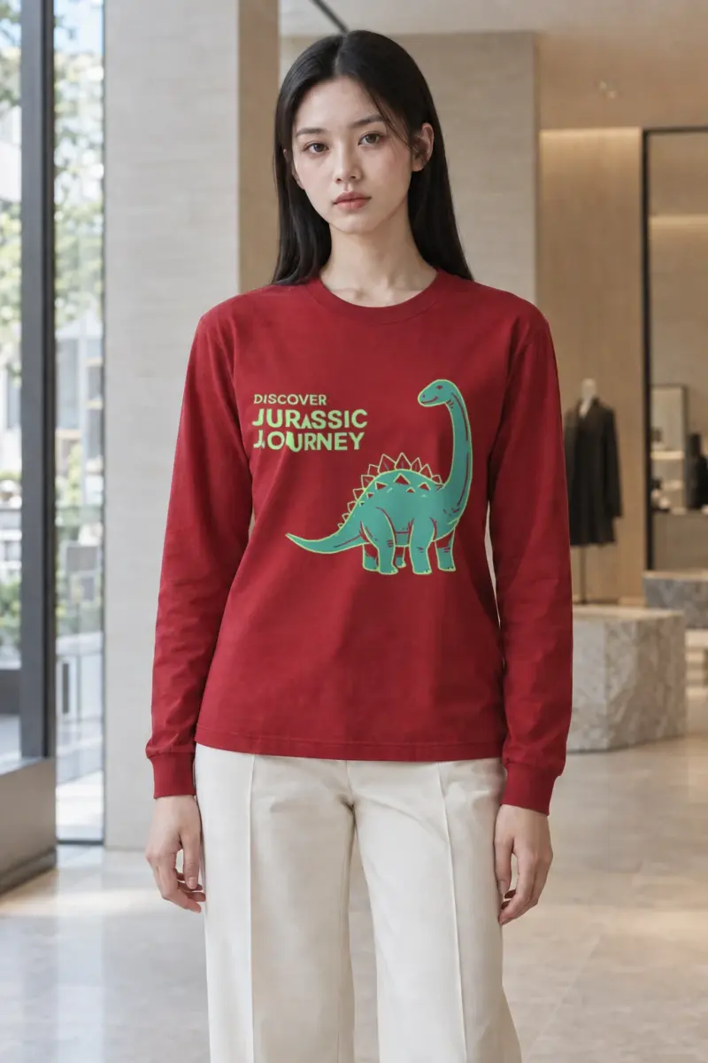 "Discover Jurassic Journey" Unisex Longsleeve T-shirt | Gildan 2400