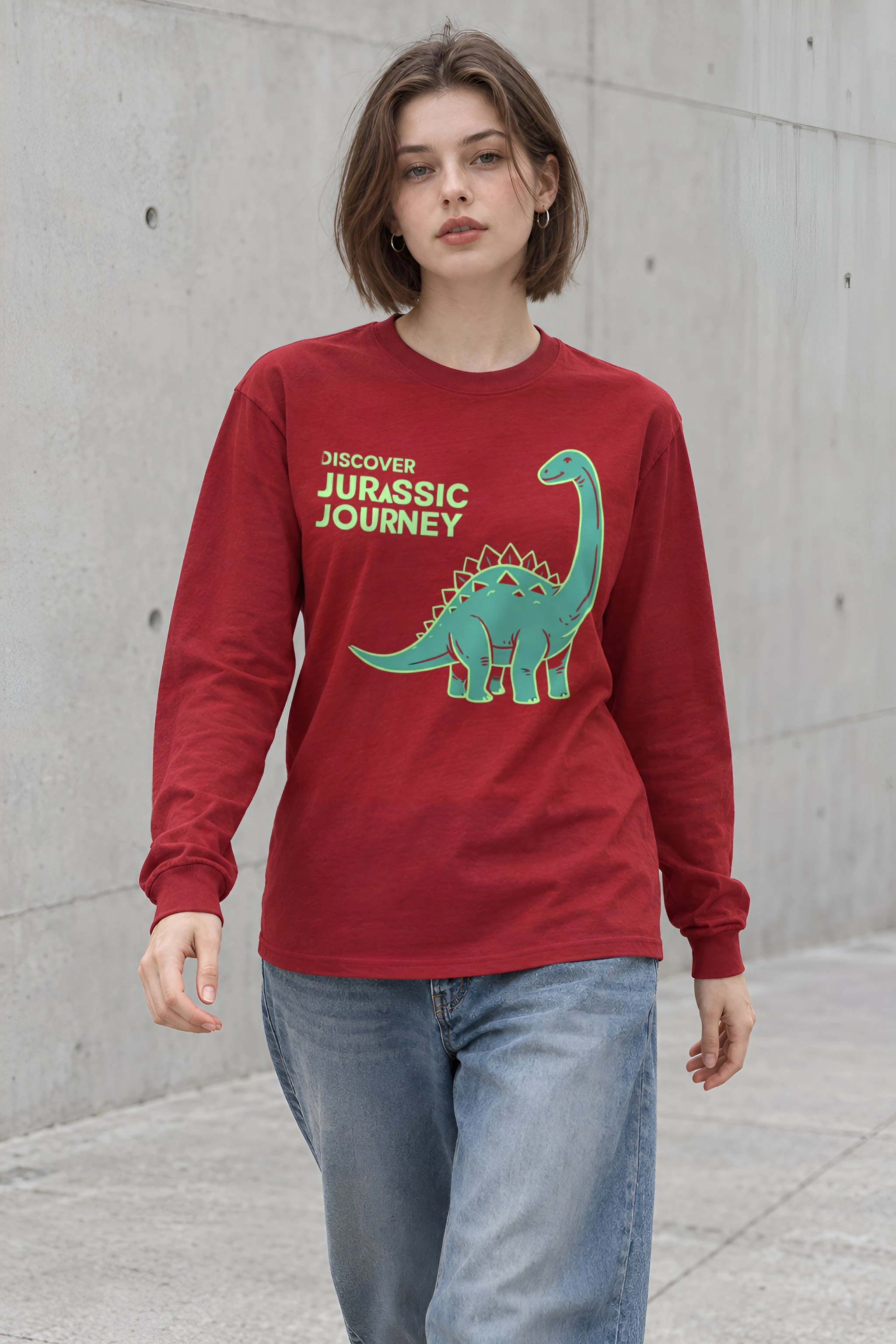 "Discover Jurassic Journey" Unisex Longsleeve T-shirt