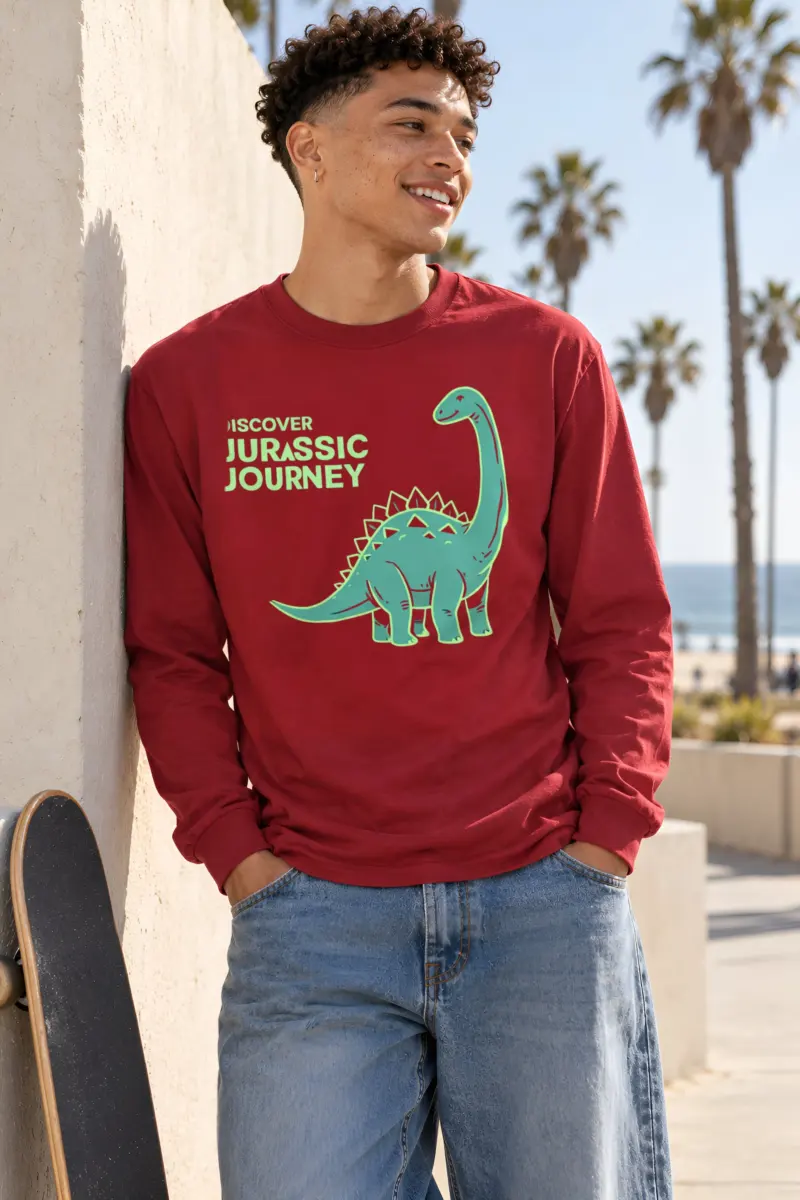 "Discover Jurassic Journey" Unisex Longsleeve T-shirt