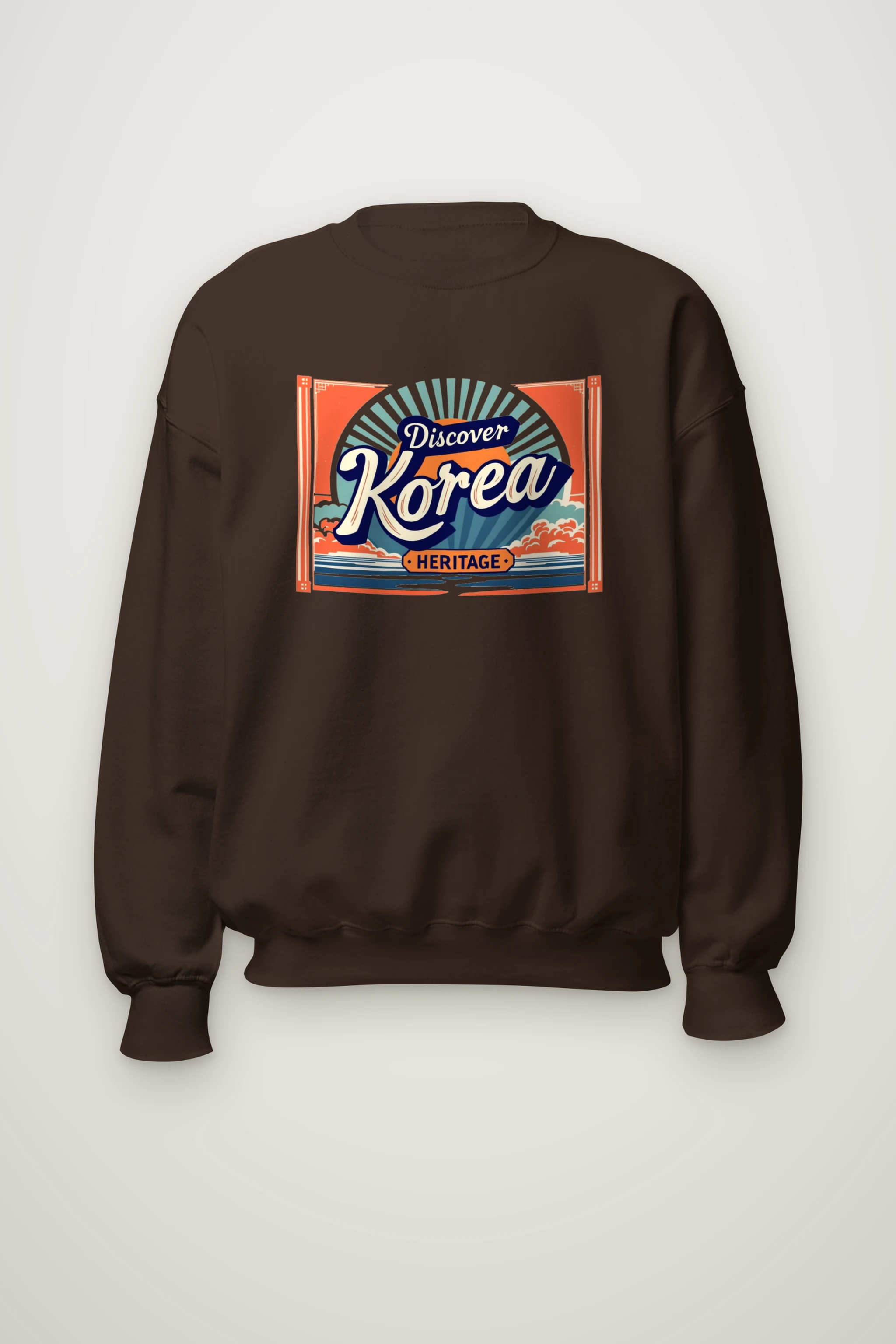 "Discover Korea Heritage" Heavy Blend Unisex Crewneck Sweatshirt
