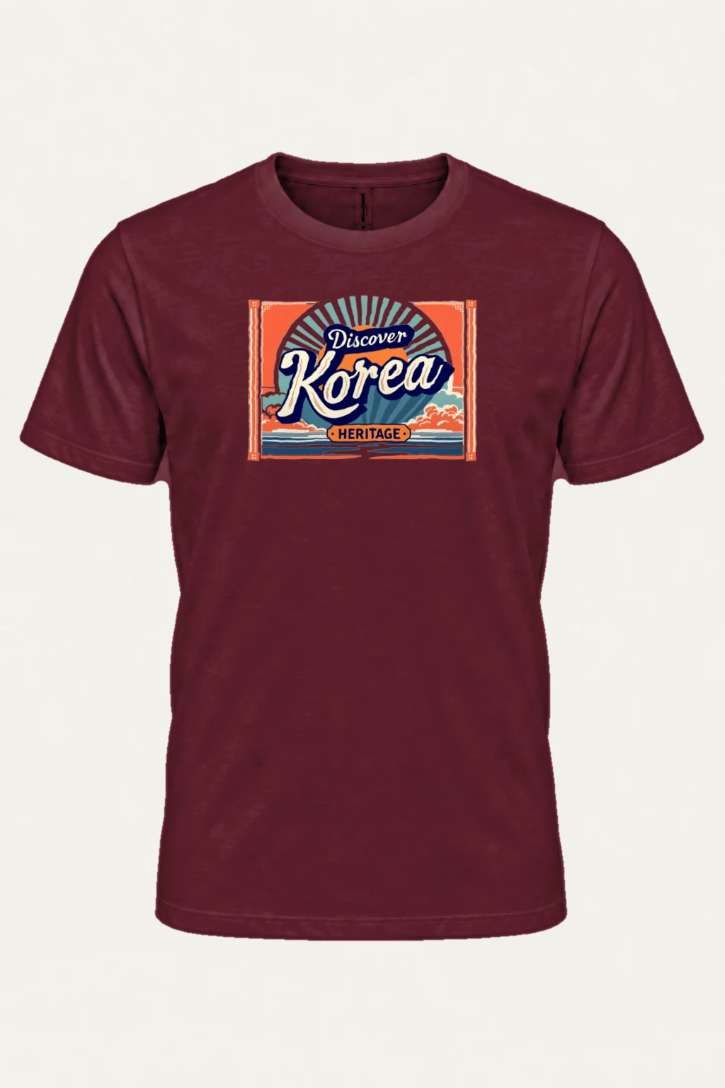 "Discover Korea Heritage" Heavyweight Unisex Crewneck T-shirt | Gildan 5000