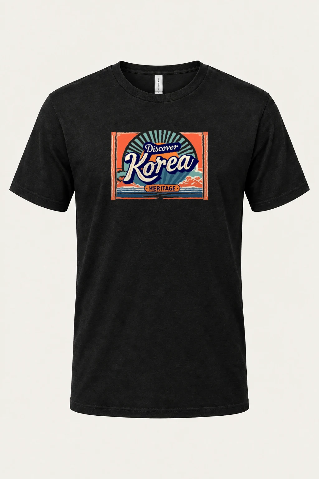 "Discover Korea Heritage" Heavyweight Unisex Crewneck T-shirt | Gildan 5000