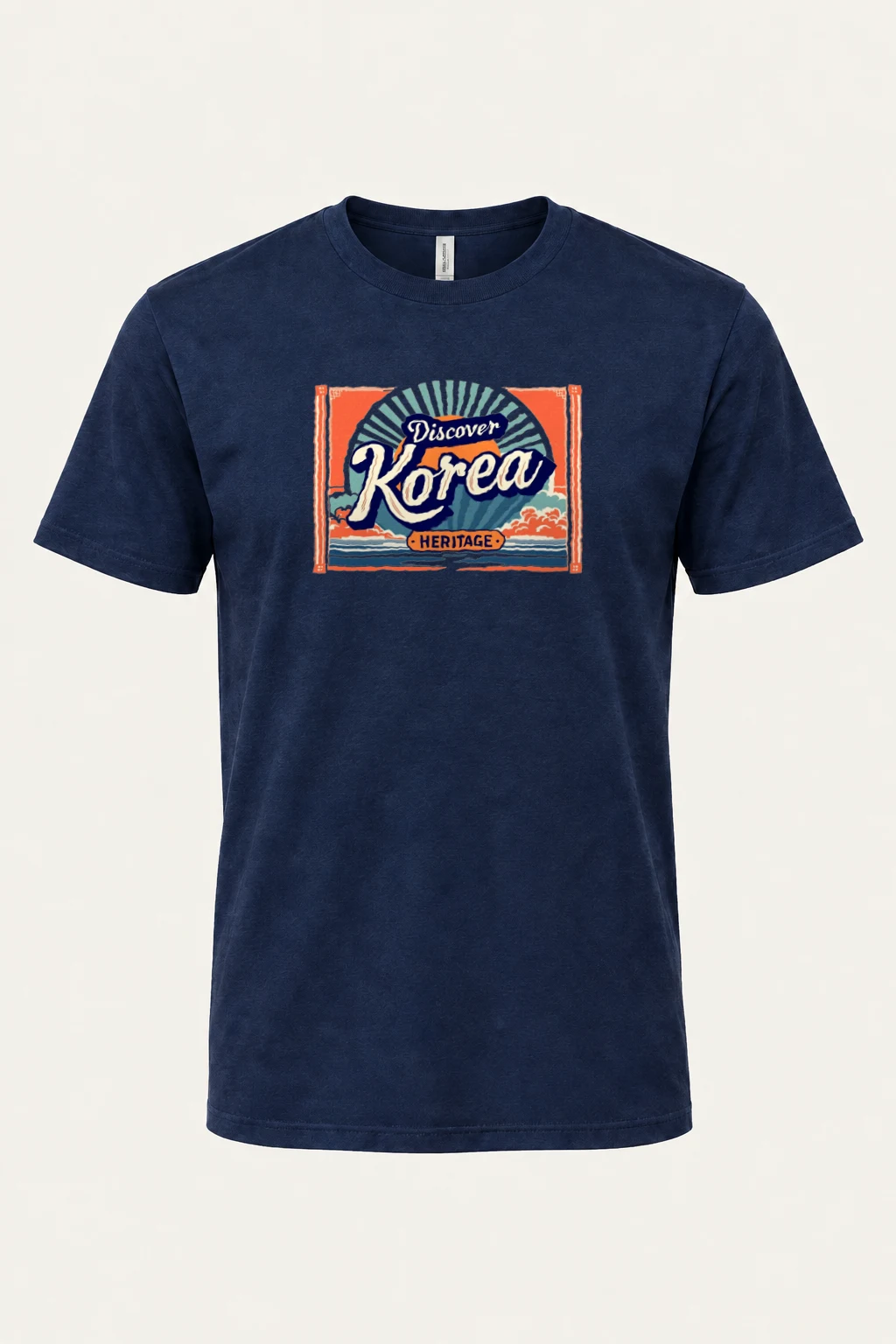 "Discover Korea Heritage" Heavyweight Unisex Crewneck T-shirt | Gildan 5000