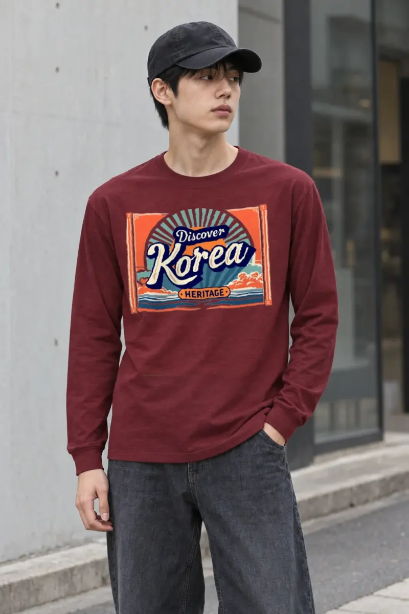 "Discover Korea Heritage" Unisex Longsleeve T-shirt
