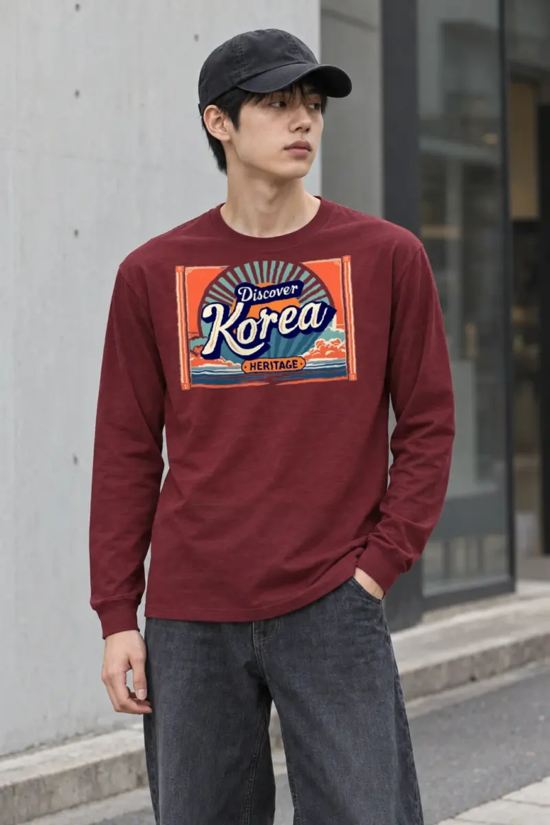 "Discover Korea Heritage" Unisex Longsleeve T-shirt