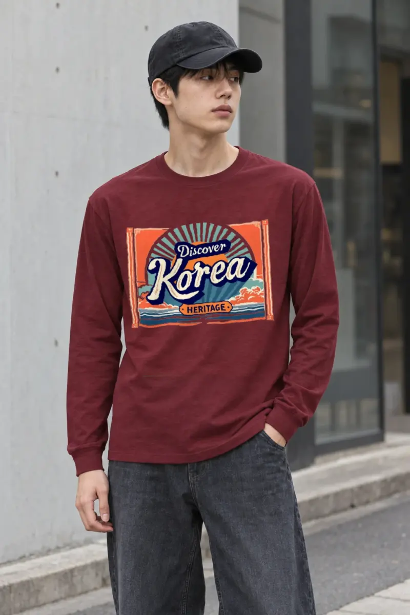 "Discover Korea Heritage" Unisex Longsleeve T-shirt