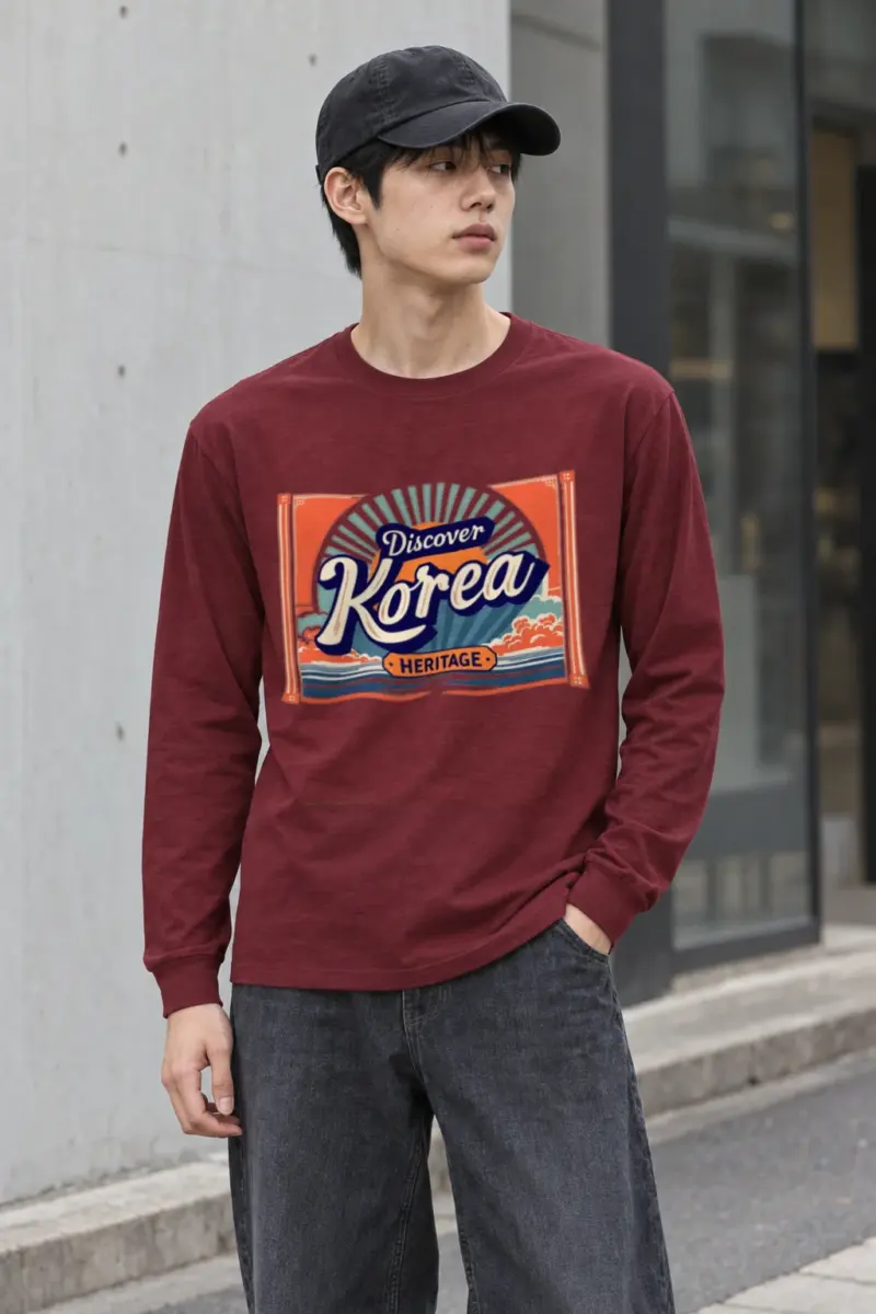 "Discover Korea Heritage" Unisex Longsleeve T-shirt