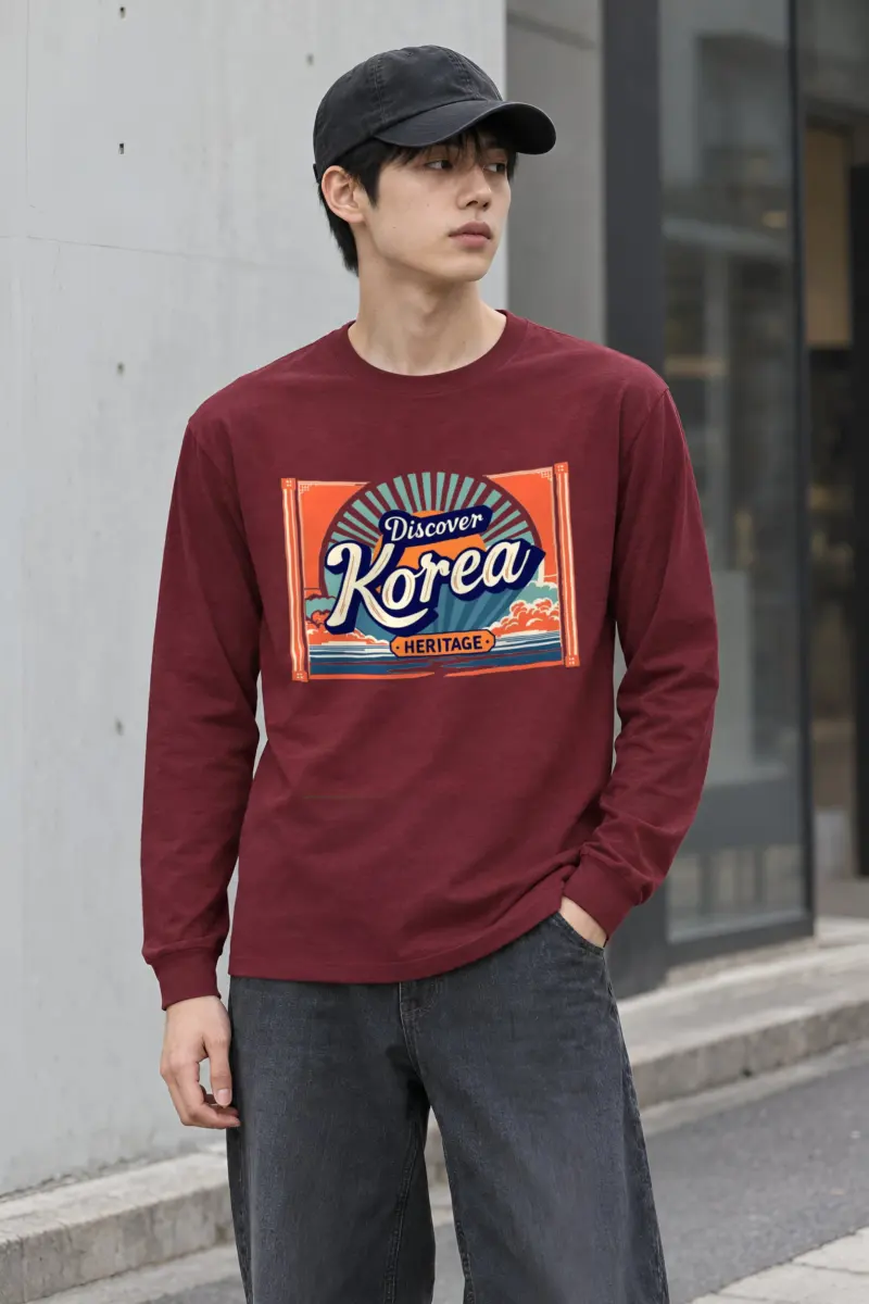 "Discover Korea Heritage" Unisex Longsleeve T-shirt