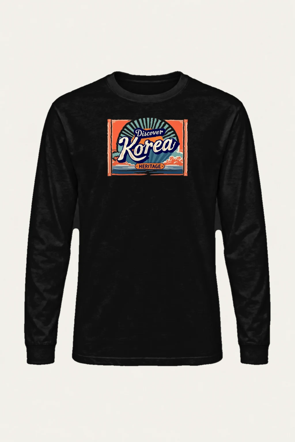 "Discover Korea Heritage" Unisex Longsleeve T-shirt | Gildan 2400