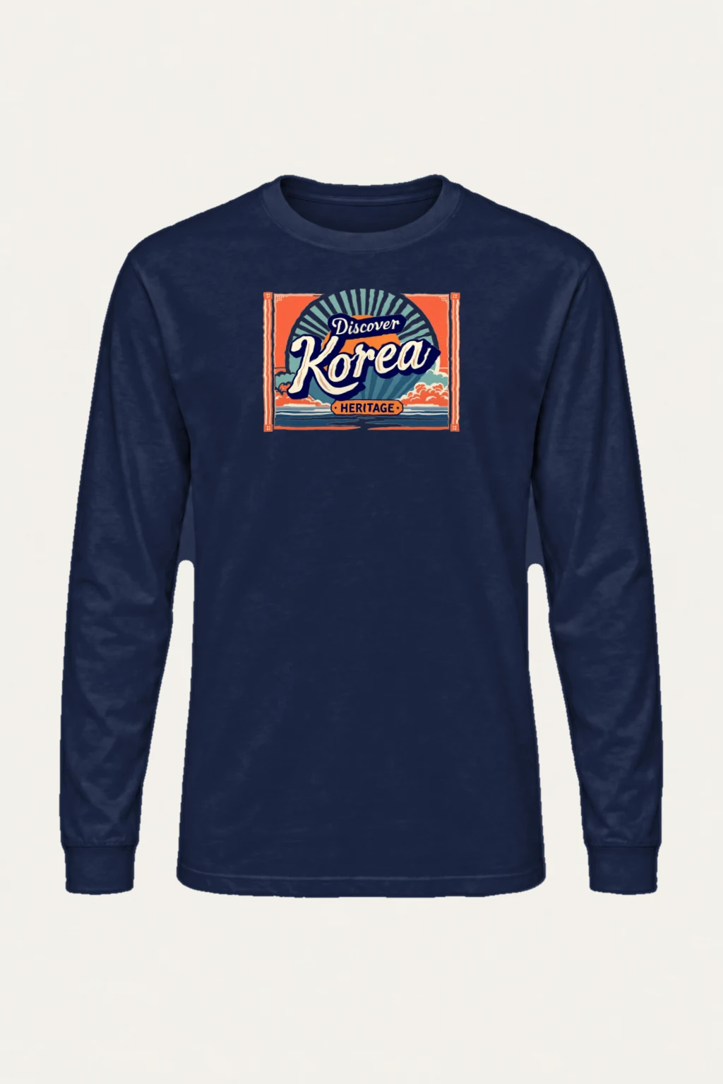 "Discover Korea Heritage" Unisex Longsleeve T-shirt | Gildan 2400