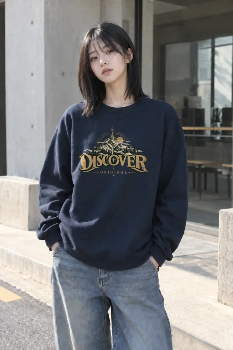 "Discover Original" Heavy Blend Unisex Crewneck Sweatshirt | Gildan 18000