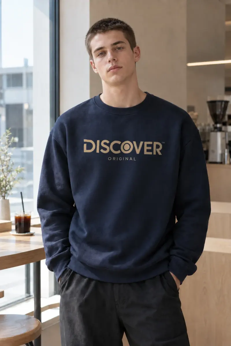 "Discover Original" Heavy Blend Unisex Crewneck Sweatshirt | Gildan 18000