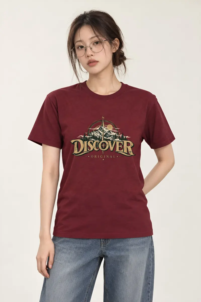"Discover Original" Heavyweight Unisex Crewneck T-shirt