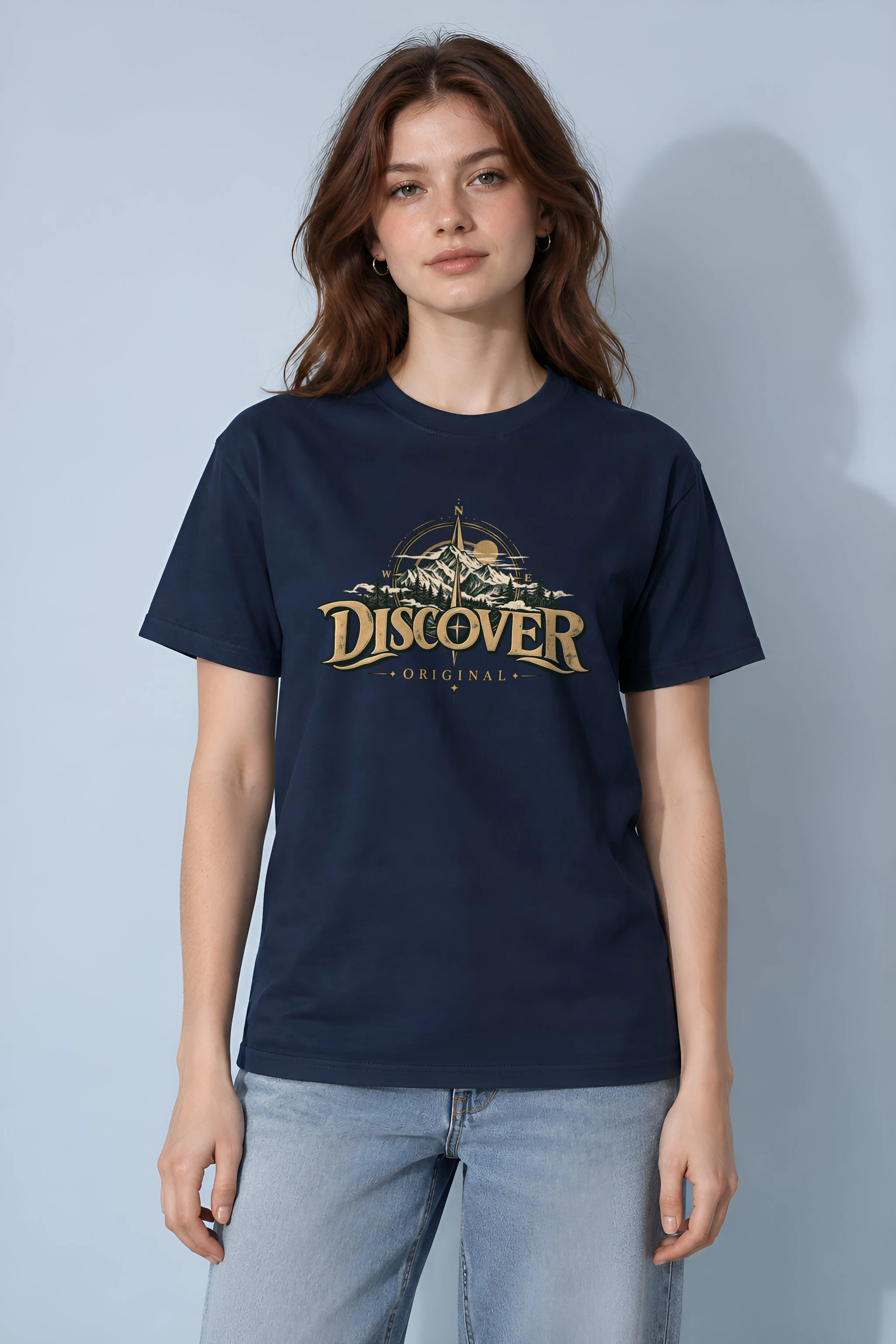 "Discover Original" Heavyweight Unisex Crewneck T-shirt