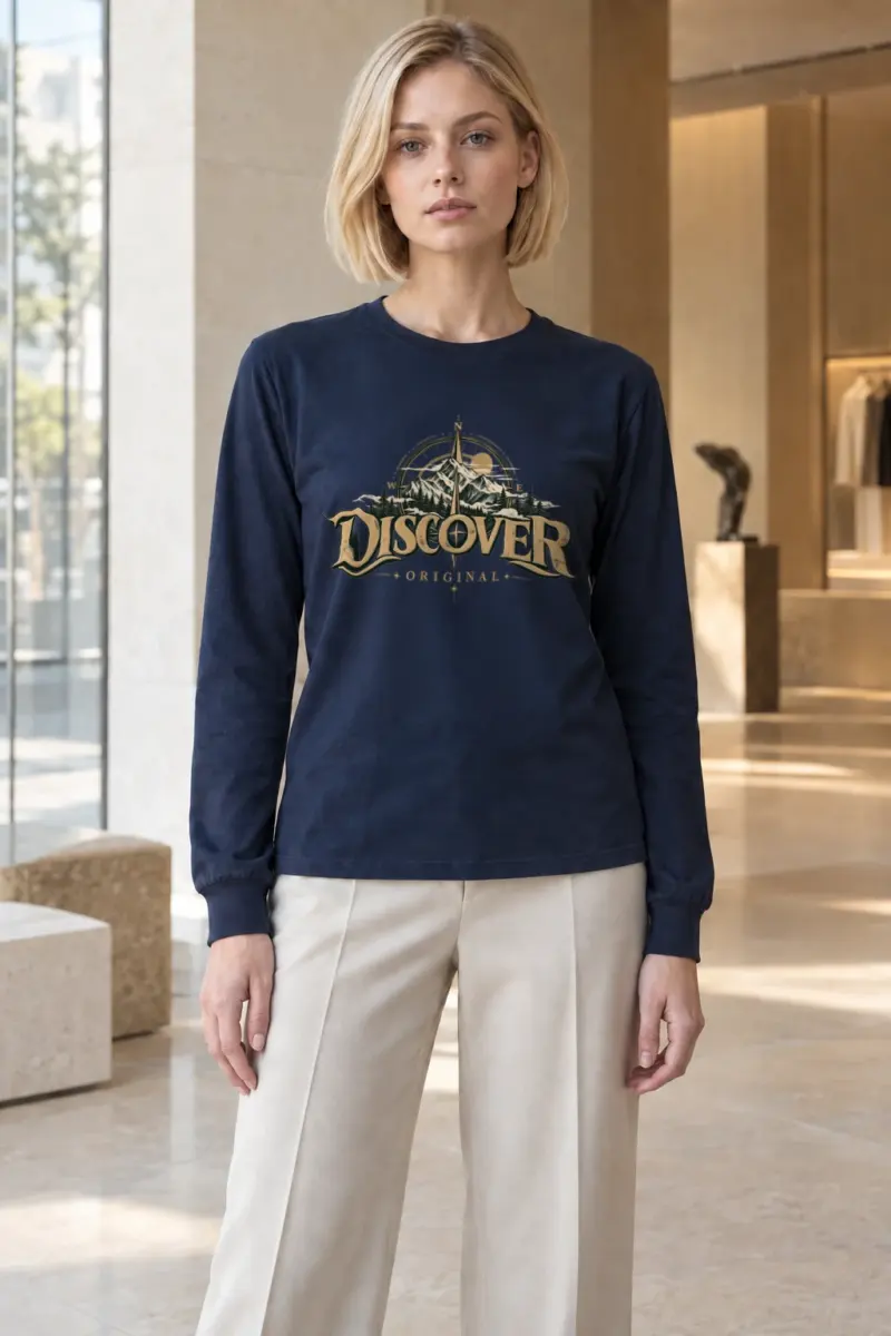 "Discover Original" Unisex Longsleeve T-shirt | Gildan 2400