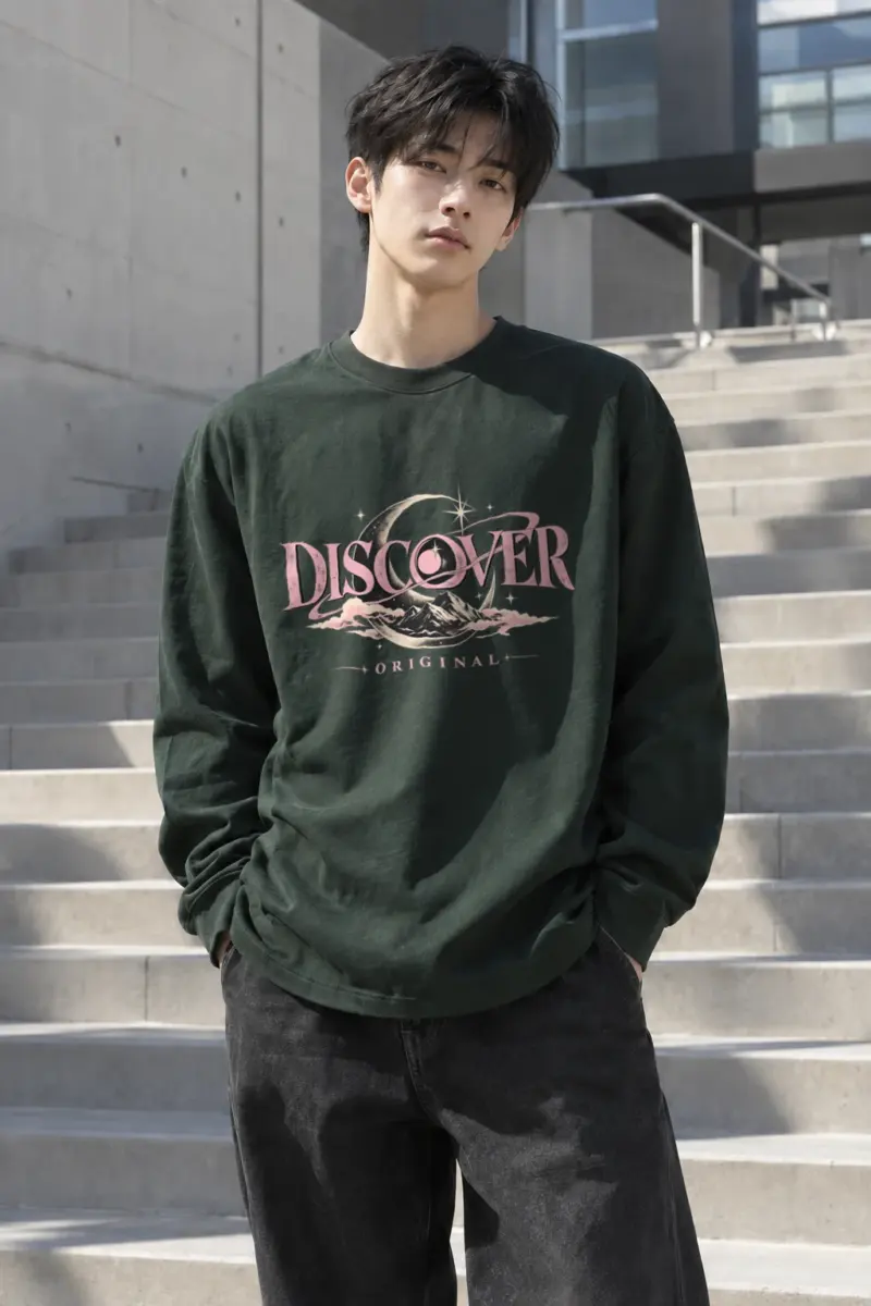 "Discover Original" Unisex Longsleeve T-shirt | Gildan 2400
