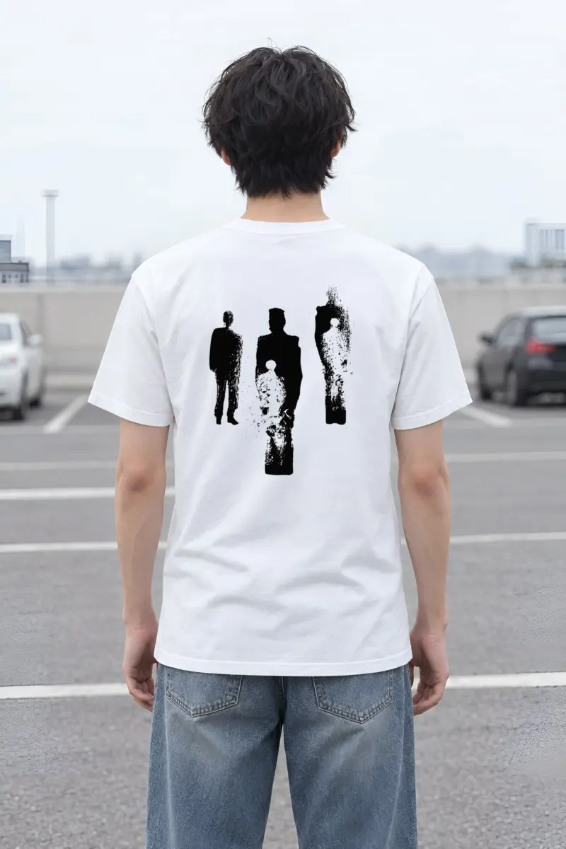 "Distressed Figures" Heavyweight Unisex Crewneck T-shirt