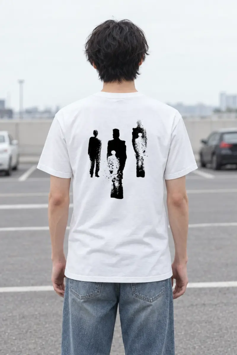 "Distressed Figures" Heavyweight Unisex Crewneck T-shirt