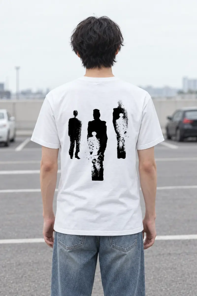"Distressed Figures" Heavyweight Unisex Crewneck T-shirt