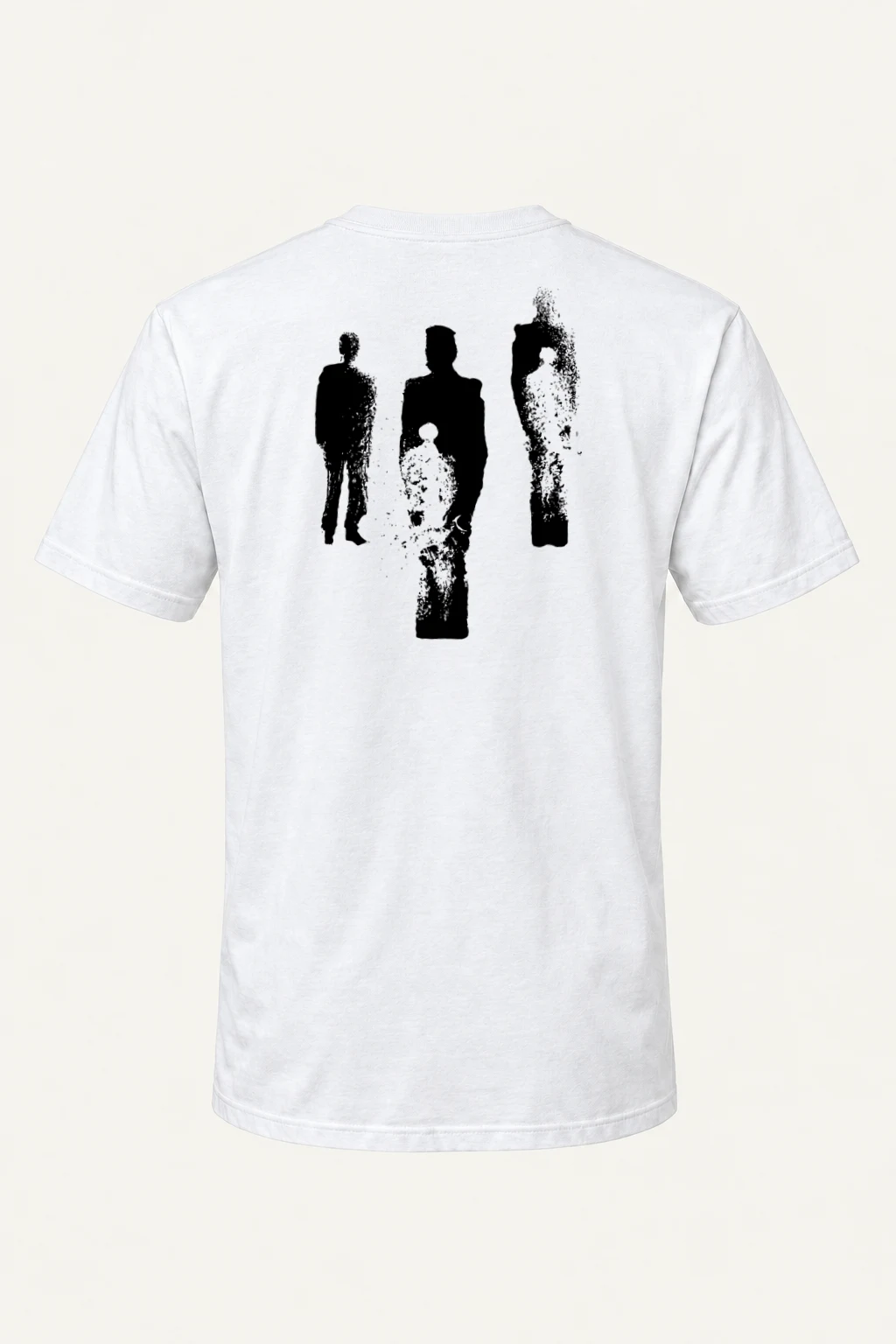 "Distressed Figures" Heavyweight Unisex Crewneck T-shirt | Gildan 5000