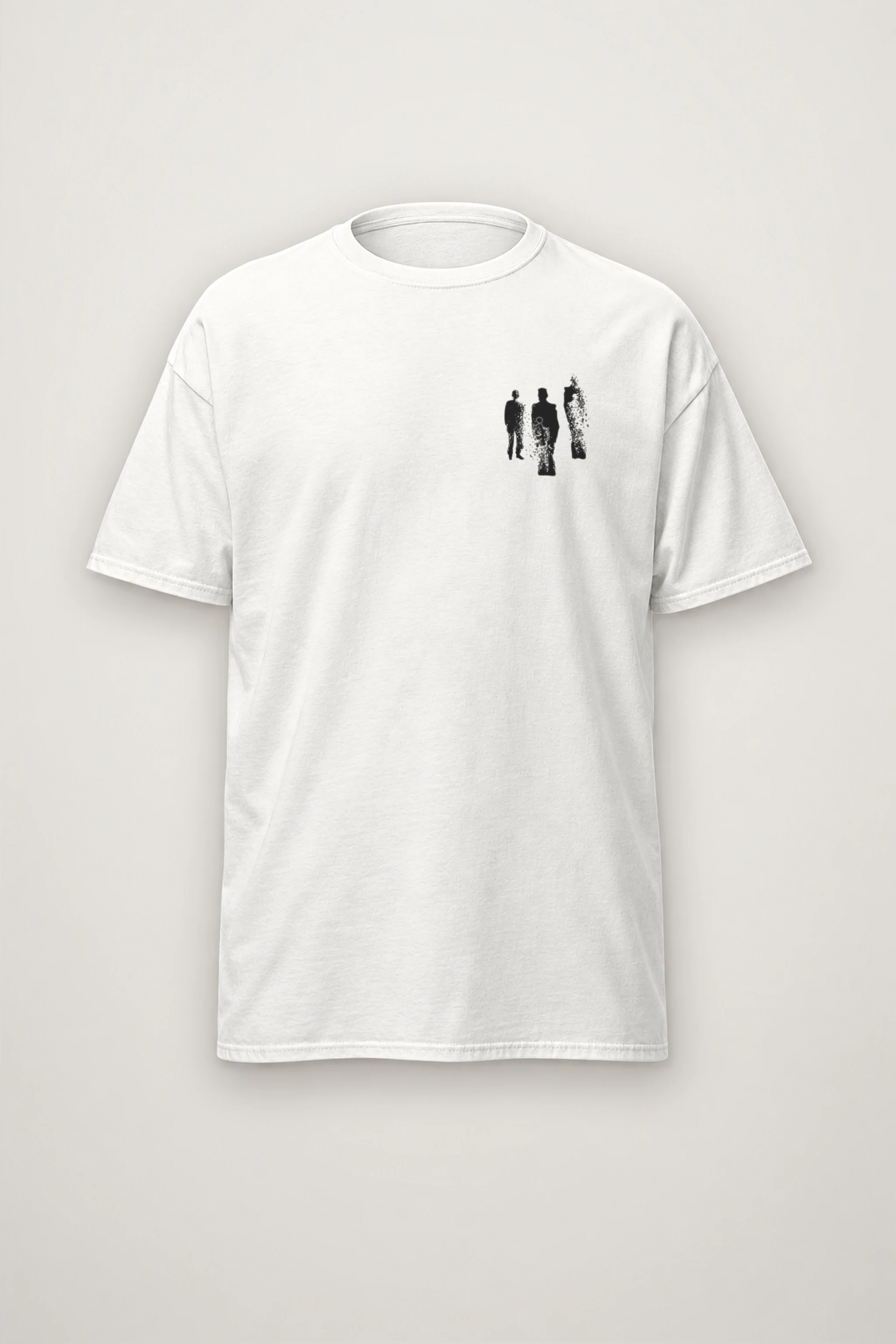"Distressed Figures" Heavyweight Unisex Crewneck T-shirt