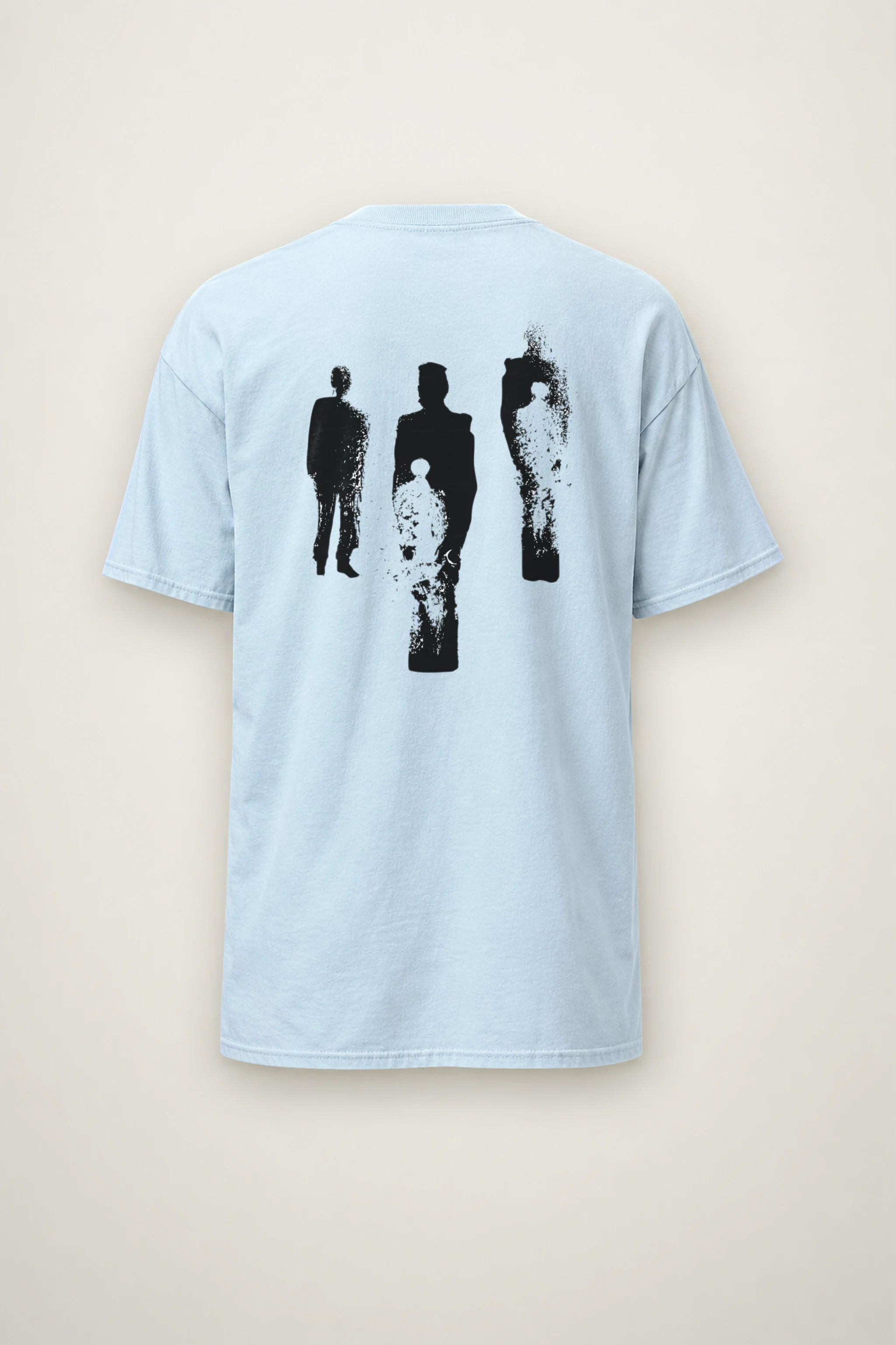 "Distressed Figures" Heavyweight Unisex Crewneck T-shirt