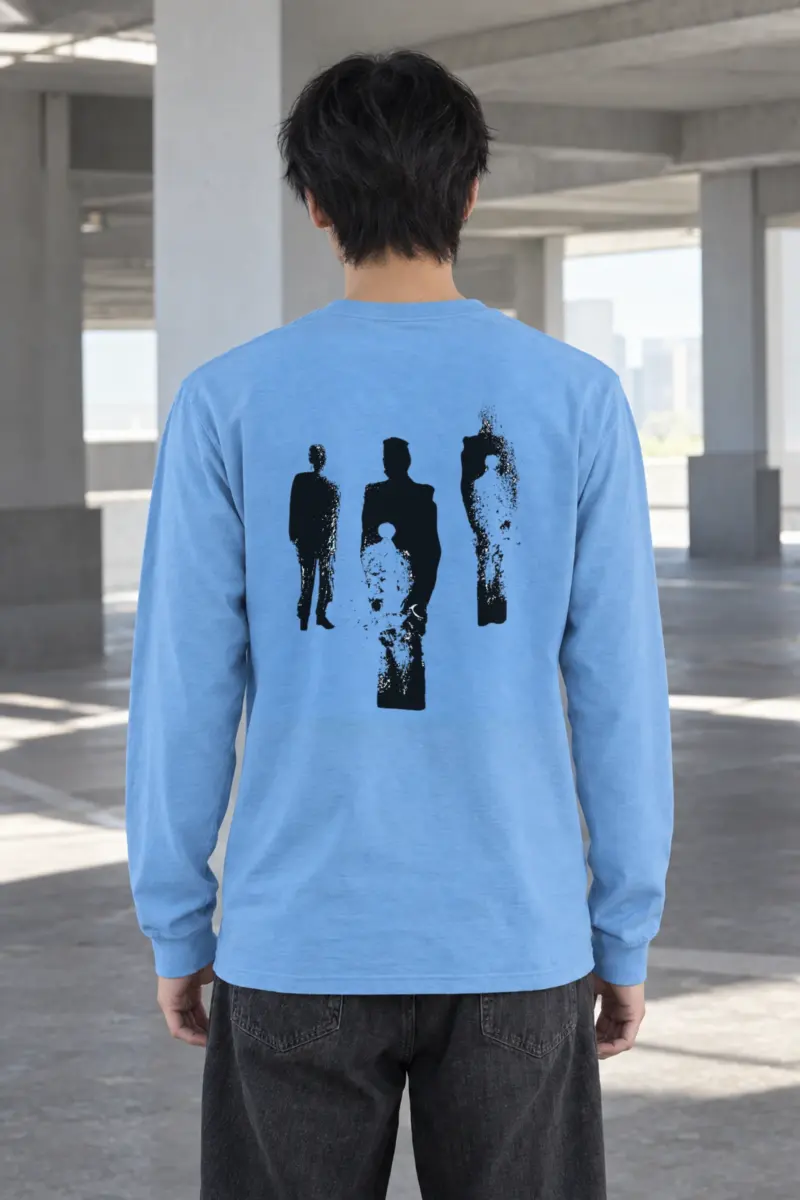 "Distressed Figures" Unisex Longsleeve T-shirt