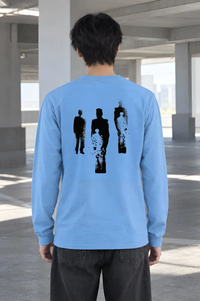 "Distressed Figures" Unisex Longsleeve T-shirt