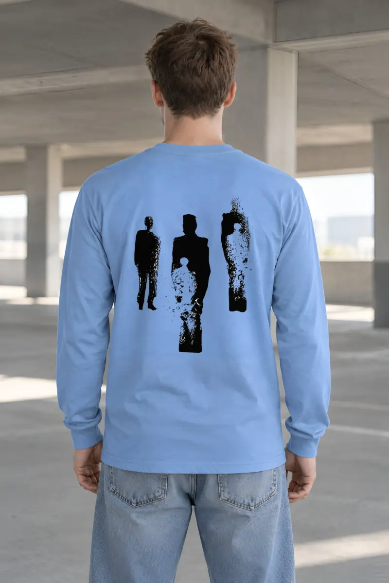 "Distressed Figures" Unisex Longsleeve T-shirt