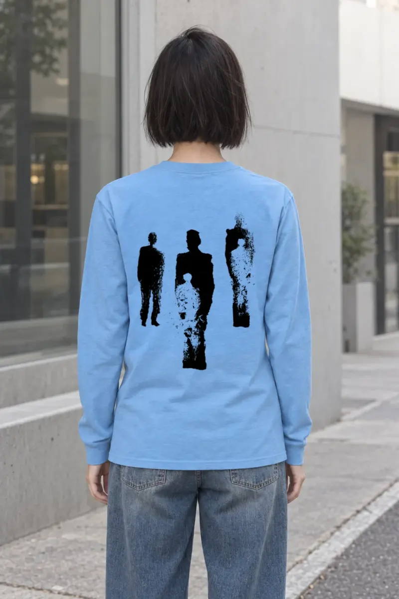 "Distressed Figures" Unisex Longsleeve T-shirt