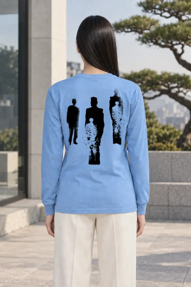 "Distressed Figures" Unisex Longsleeve T-shirt | Gildan 2400