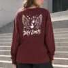 "Distressed Lion" Unisex Longsleeve T-shirt | Gildan 2400