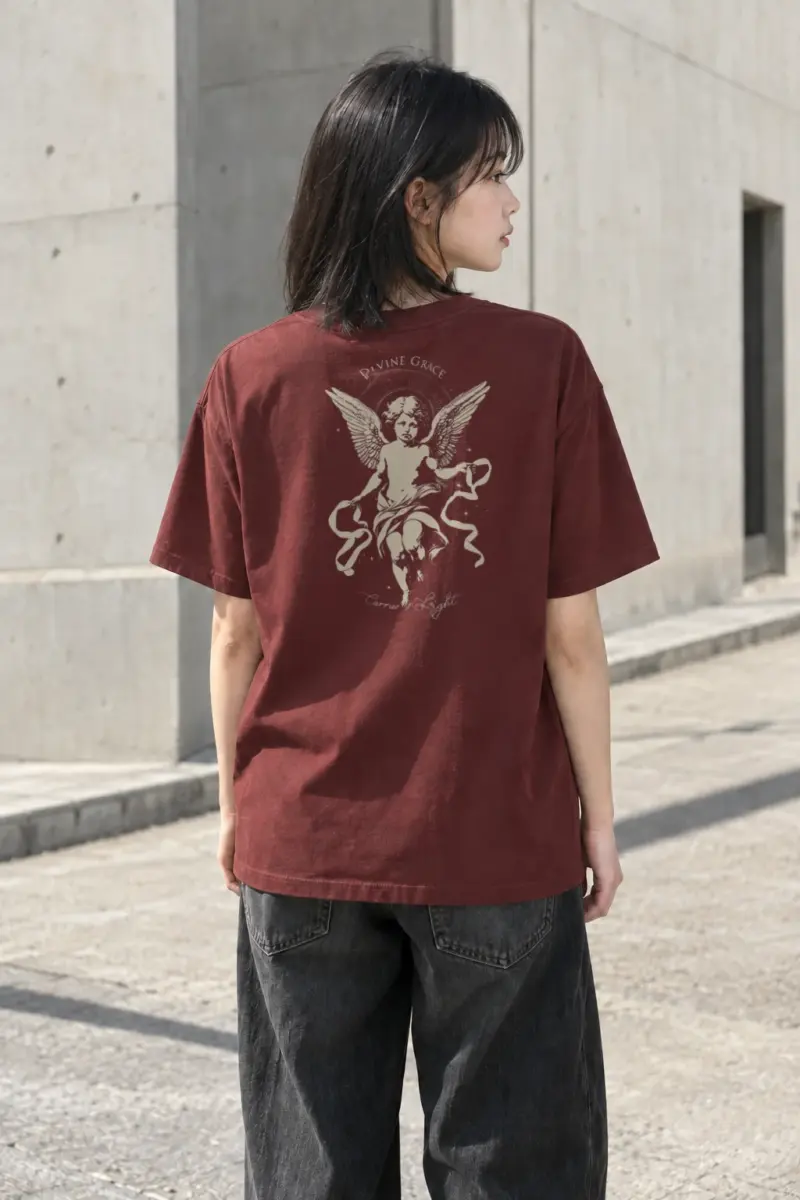 "Divine Grace" Heavyweight Unisex Crewneck T-shirt | Gildan 5000