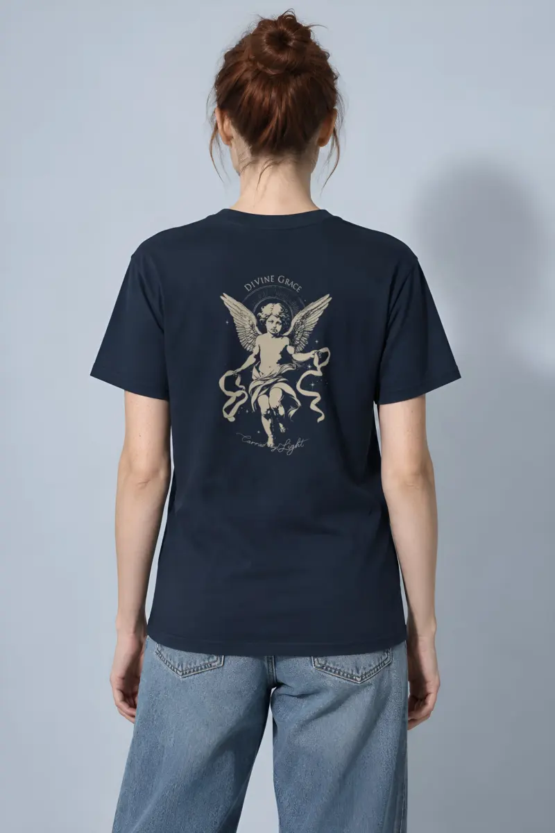 "Divine Grace" Heavyweight Unisex Crewneck T-shirt