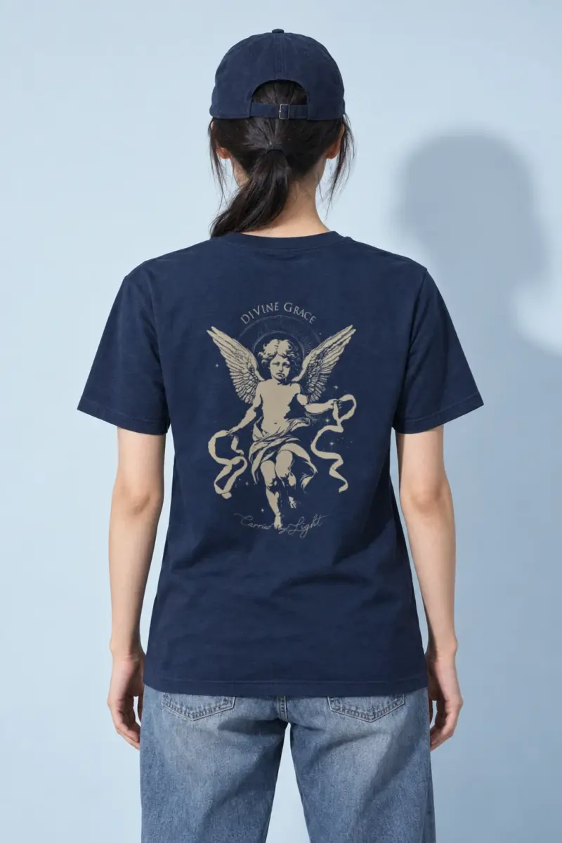 "Divine Grace" Heavyweight Unisex Crewneck T-shirt