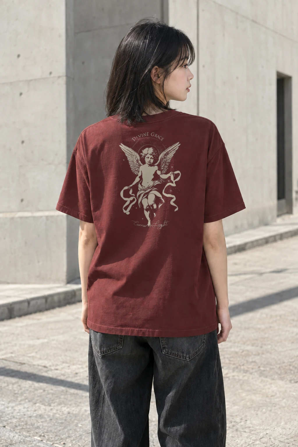 "Divine Grace" Heavyweight Unisex Crewneck T-shirt | Gildan 5000
