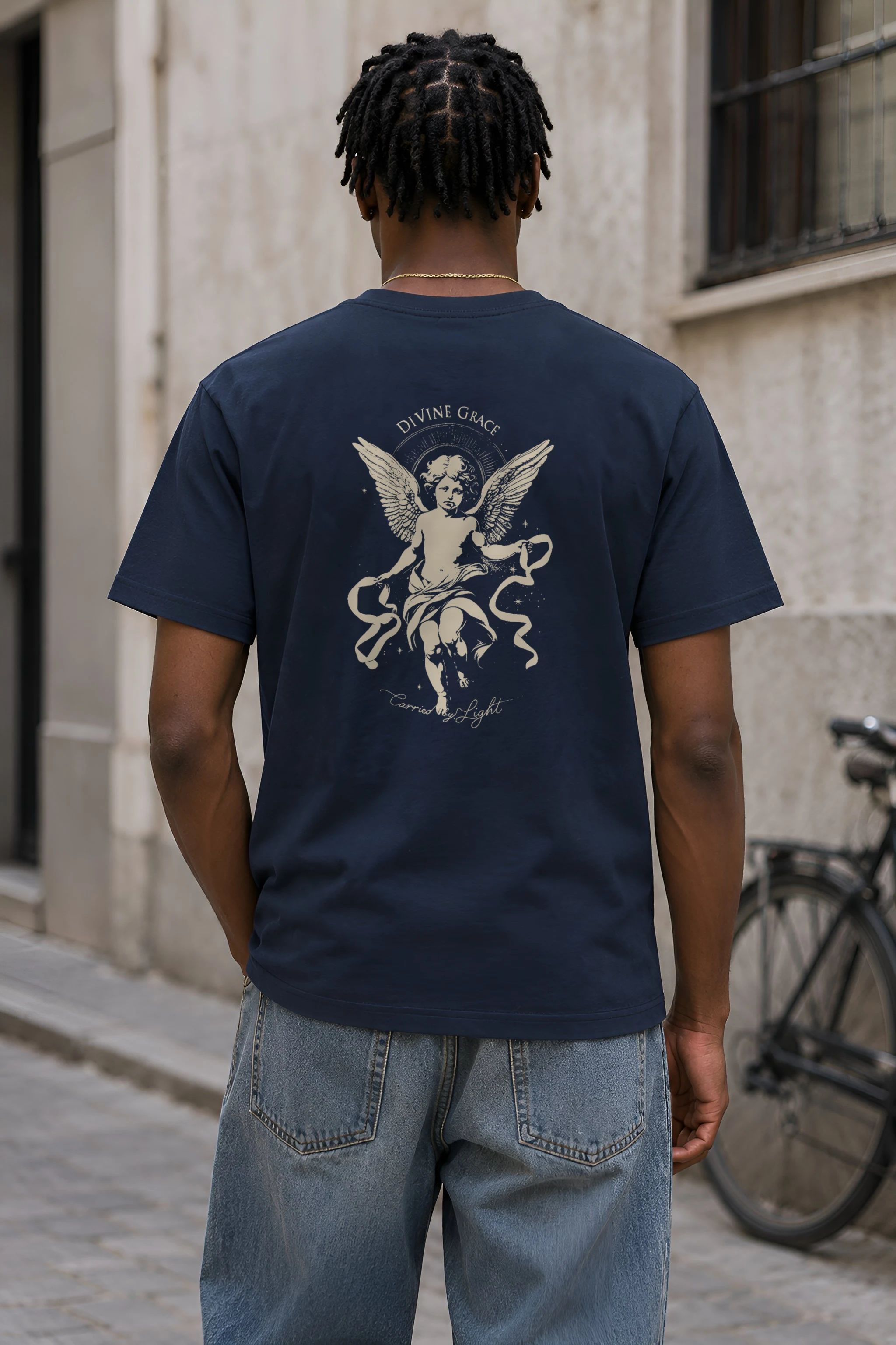 "Divine Grace" Heavyweight Unisex Crewneck T-shirt