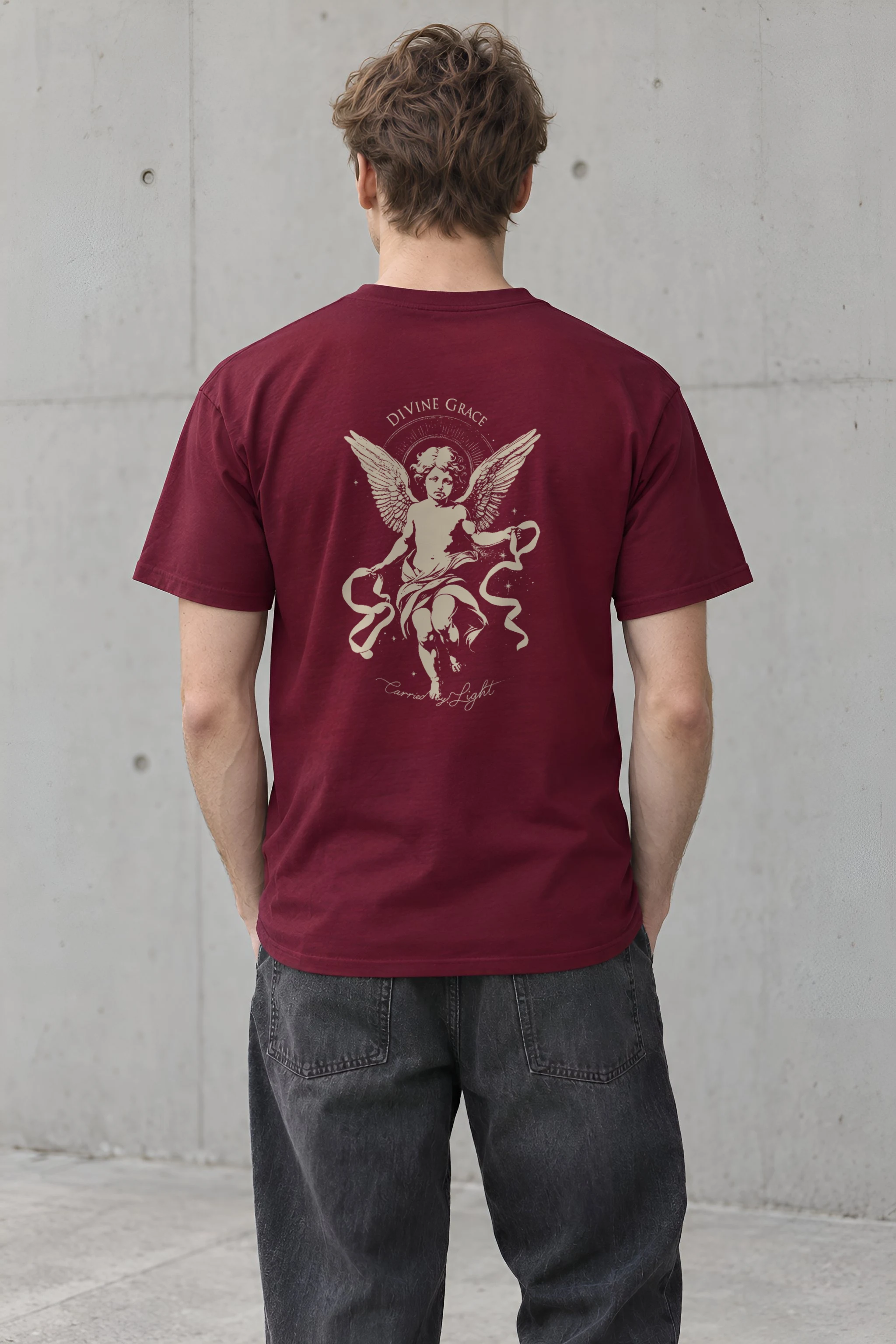 "Divine Grace" Heavyweight Unisex Crewneck T-shirt